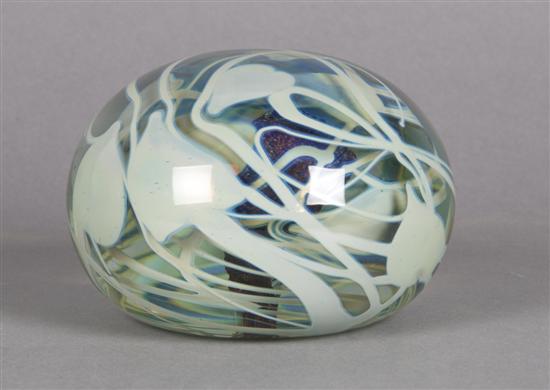 Appraisal: A Charles Lotton Paperweight Diameter inches