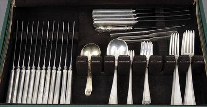 Appraisal: Gorham Sterling Silver 'Etruscan' Pattern Part Flatware Service Comprising eight