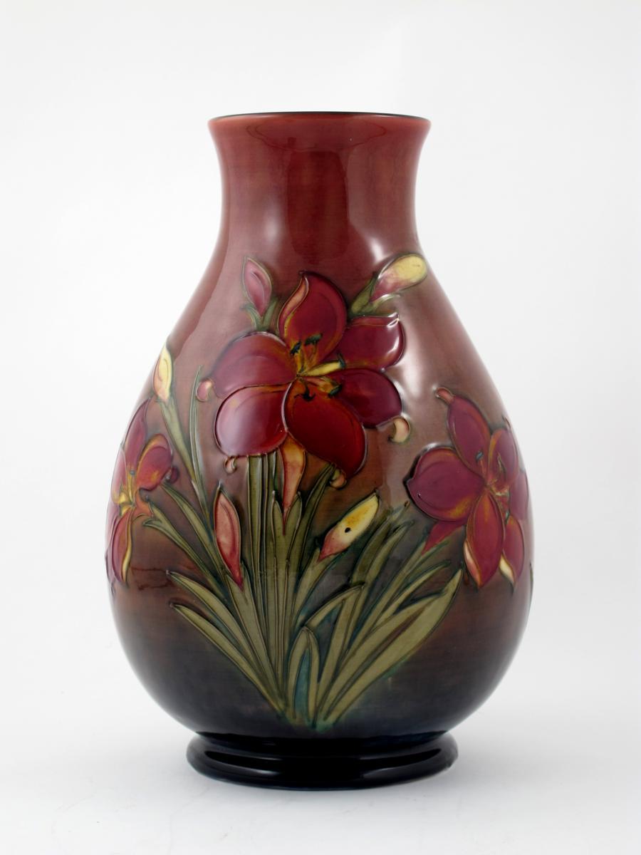 Appraisal: Flambe Freesia a large Moorcroft Pottery vase