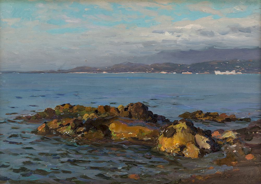 Appraisal: PYOTR IVANOVICH KOSTINSKY RUSSIAN PYOTR IVANOVICH KOSTINSKY RUSSIAN Calm Bay