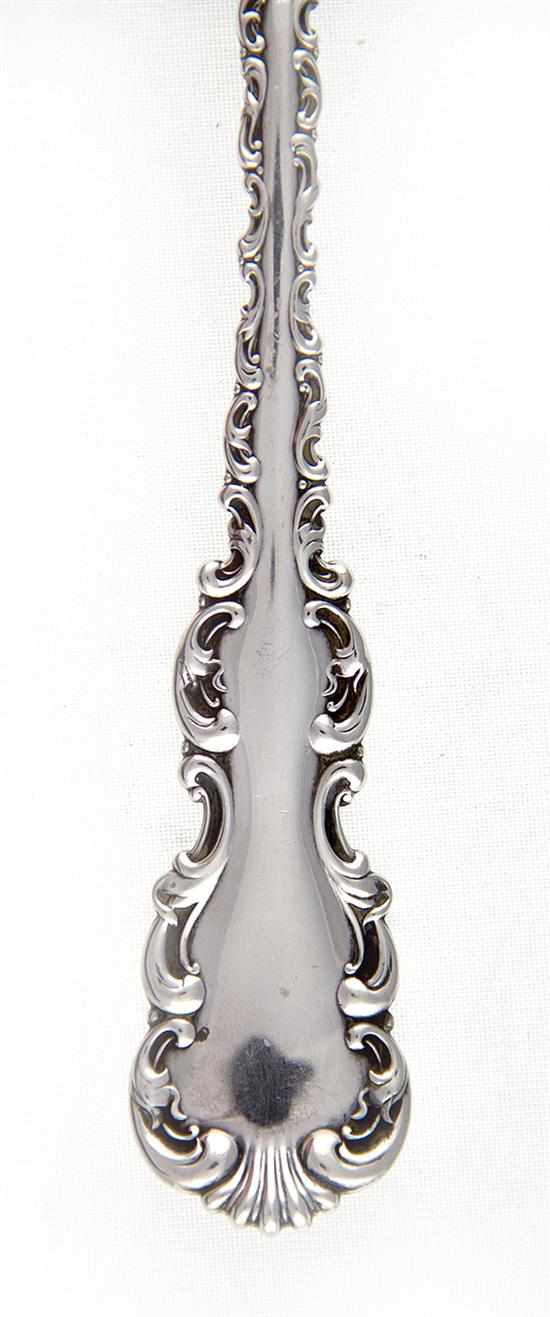 Appraisal: Whiting Louis XV pattern sterling serving pieces New York circa