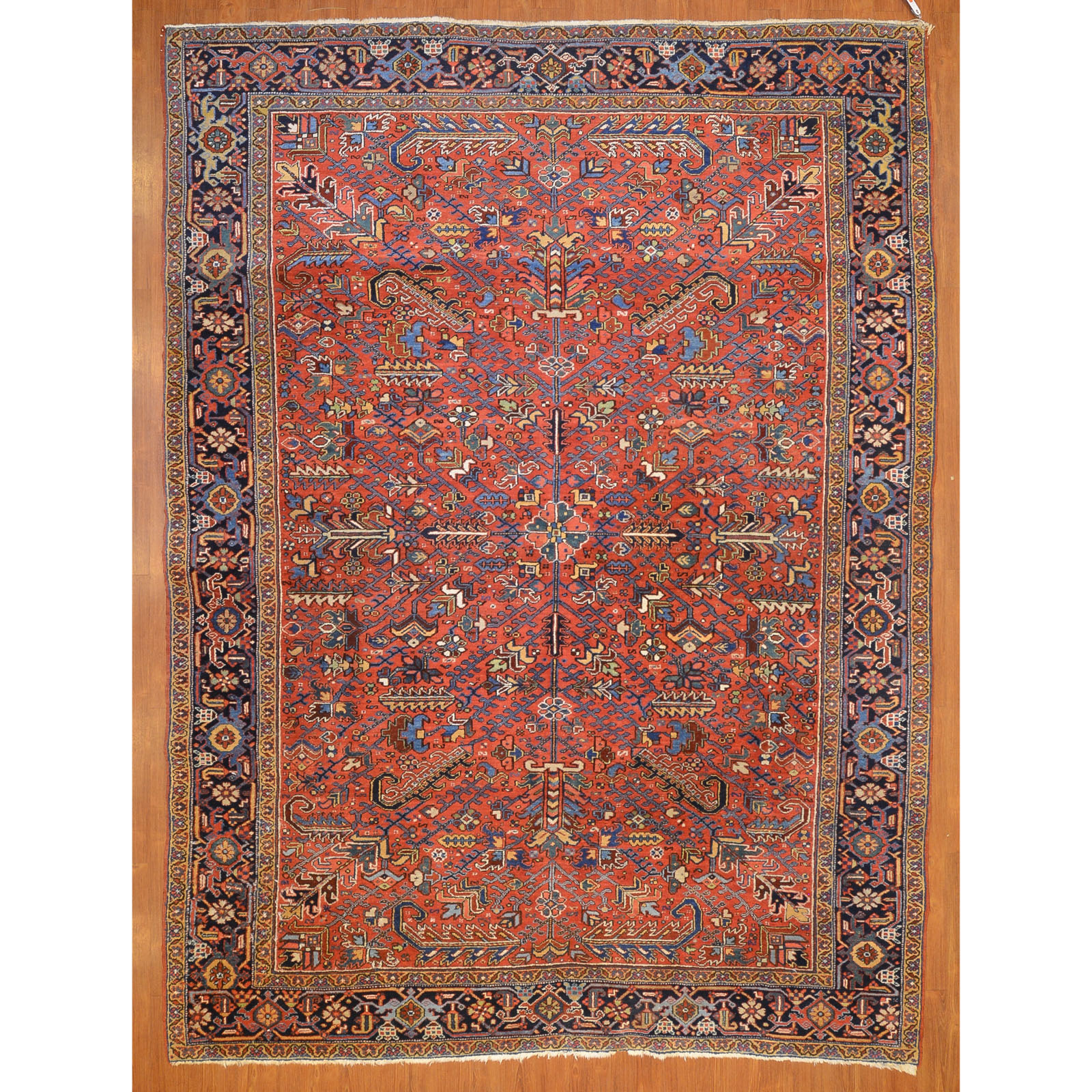 Appraisal: SEMI-ANTIQUE MEHREVAN HERIZ RUG PERSIA X Second quarter- th century