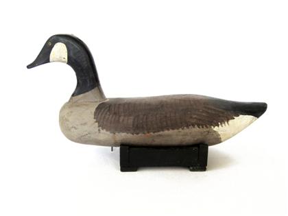 Appraisal: Carved and painted Canada goose decoyearly th century