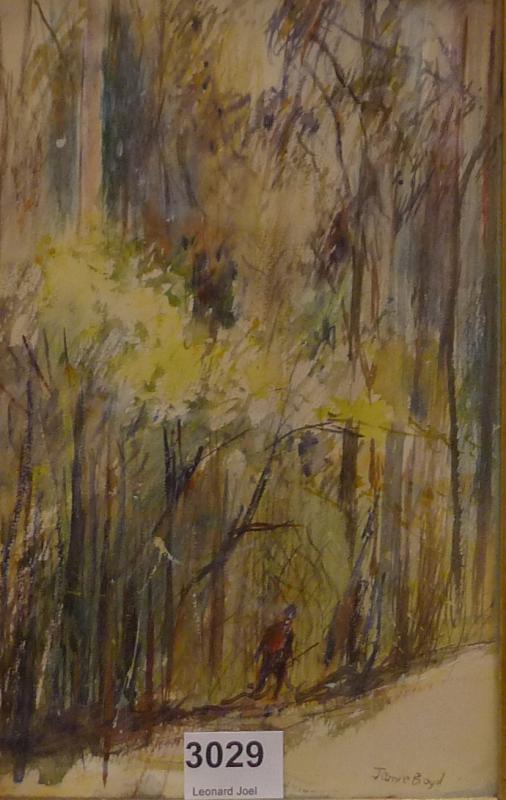 Appraisal: JAMIE BOYD A WALK THROUGH BUSHLAND WATERCOLOUR X CM JAMIE