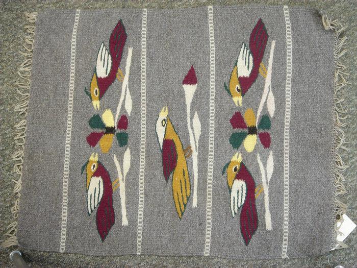 Appraisal: small Native American woven rugs mats Estimate -