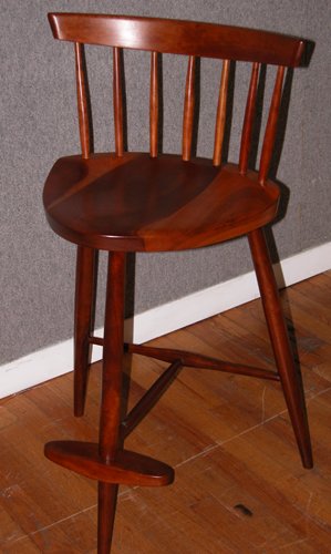 Appraisal: High Mira Chair Stool Artist Nakashima George American - Classic