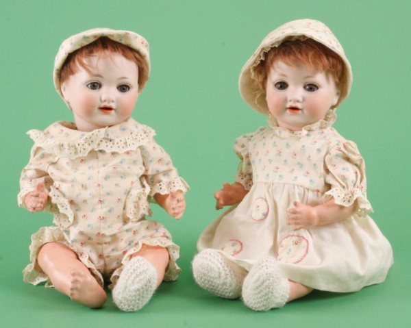 Appraisal: Pair of twin Armand Marseille Germany A M character babies