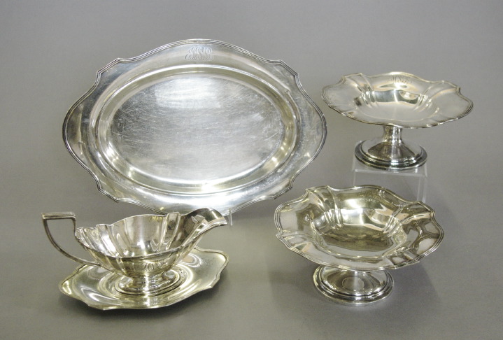 Appraisal: Five-Piece Collection of Gorham Sterling Silver Plymouth Serving Pieces the