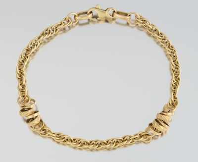 Appraisal: A Ladies k Gold Bracelet k yellow gold twisted link