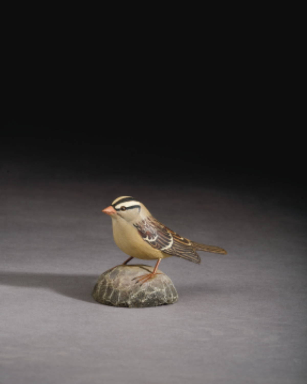 Appraisal: JESS BLACKSTONE AMERICAN - CARVED AND PAINTED WHITE CROWNED SPARROW