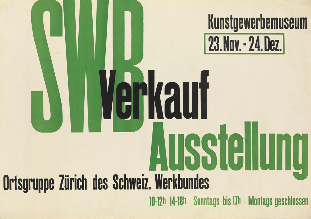 Appraisal: DESIGNER UNKNOWN SWB AUSSTELLUNG VERKAUF x inches x cm Condition