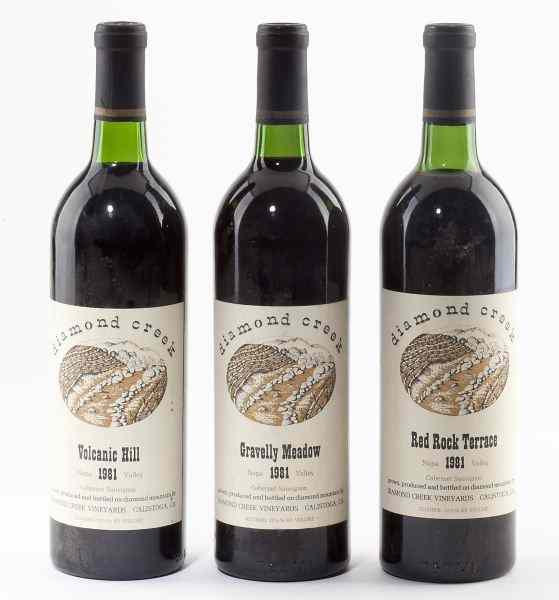 Appraisal: Diamond Creek total bottlesVintage Gravelly Meadow Napa Valley bn Vintage