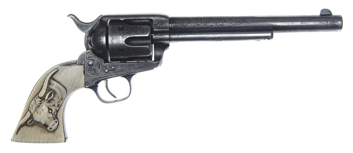 Appraisal: VERY RARE FACTORY ENGRAVED COLT FRONTIER SIX-SHOOTER SGL ACTION ARMY