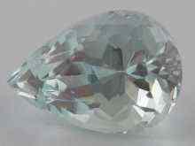 Appraisal: A loose polished pear shape aquamarine approx x x mm