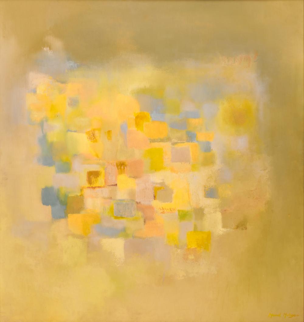 Appraisal: MAUD CABOT MORGAN American - Abstract Yellow oil on board