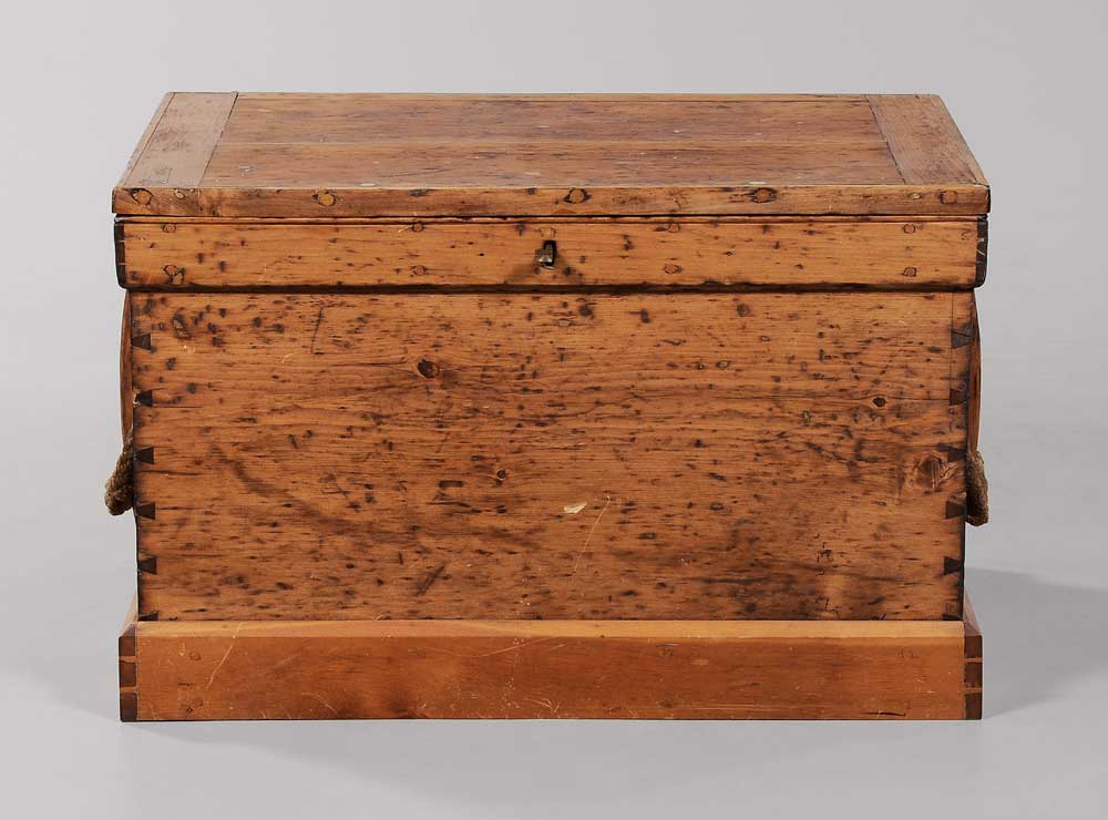 Appraisal: Finely Fitted Sea Chest British or American th century sea