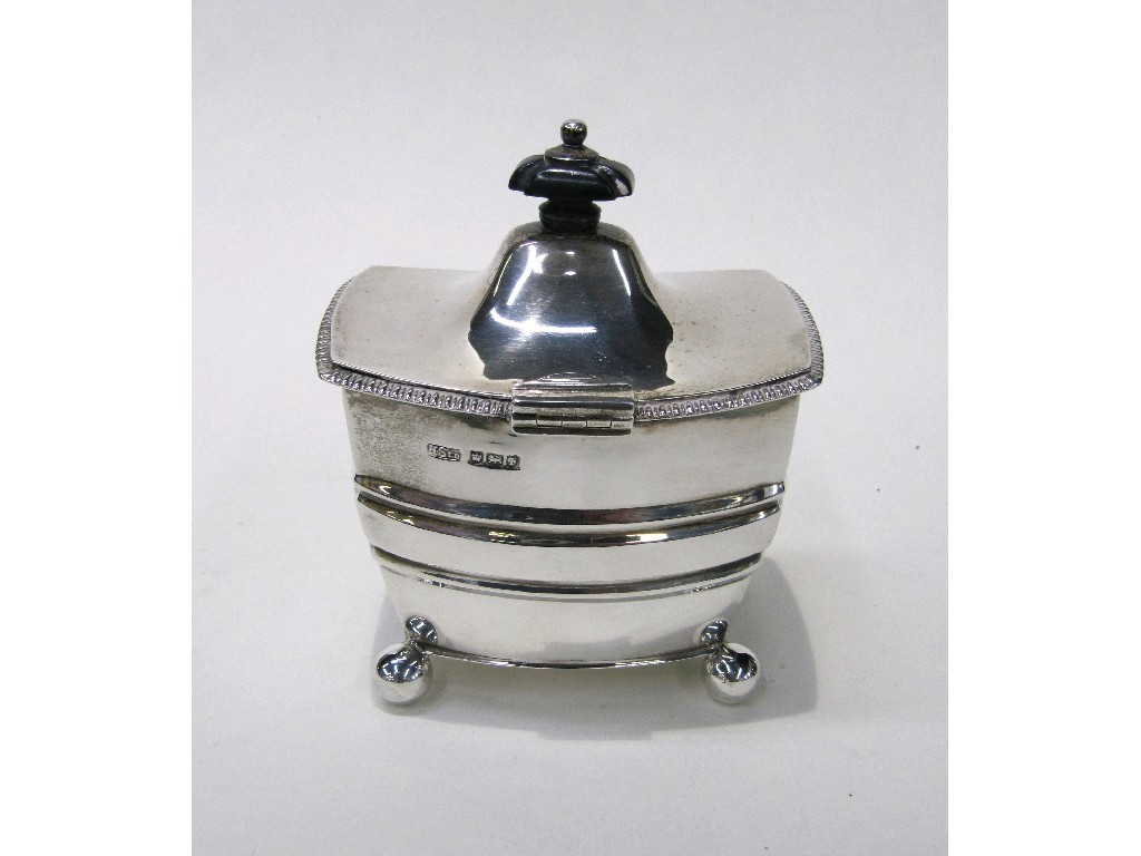 Appraisal: Silver tea caddy Sheffield