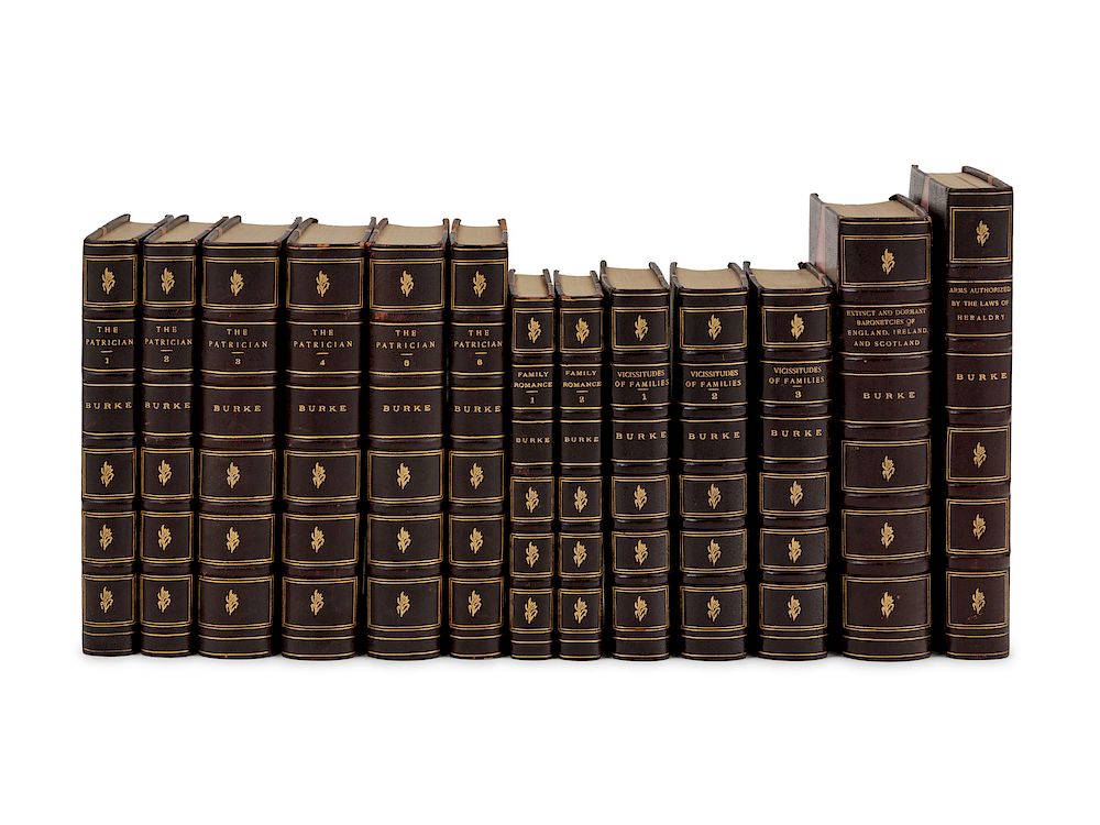 Appraisal: BURKE Bernard Sir - A group of uniformly bound works