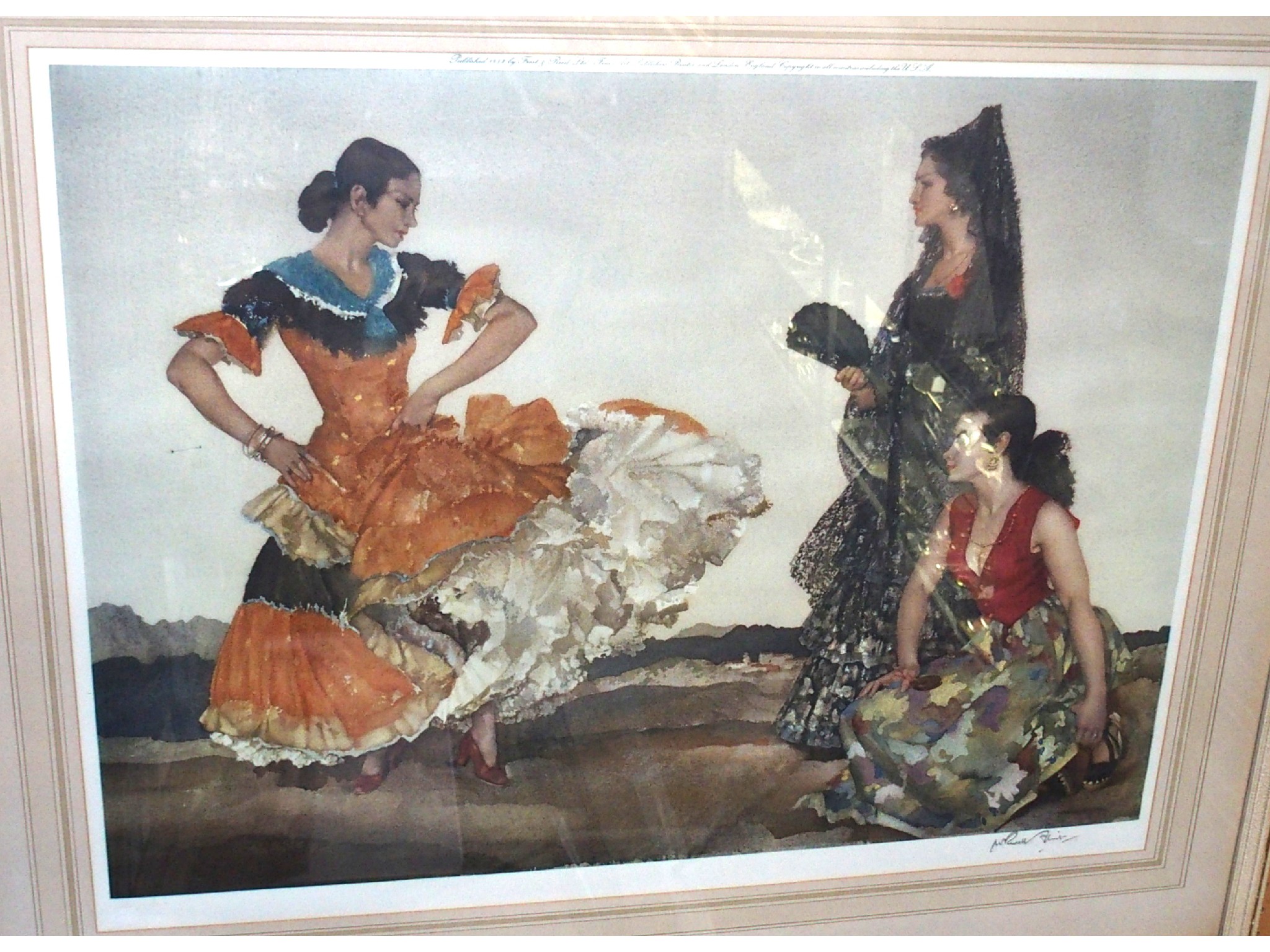 Appraisal: SIR WILLIAM RUSSELL FLINT Dance of a thousand flounces signed