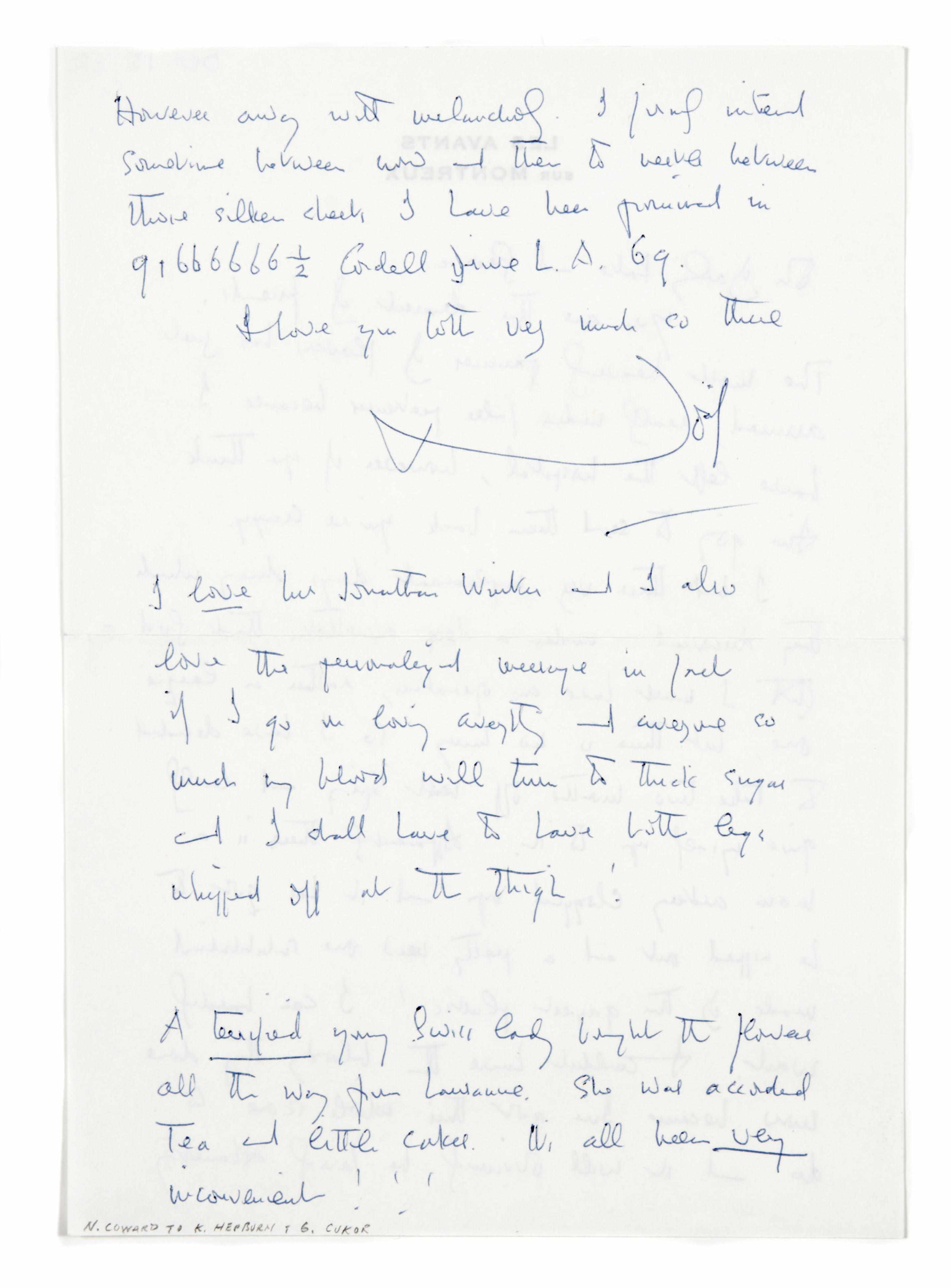 Appraisal: COWARD NOEL - Autograph Letters Signed and Typed Letters Signed