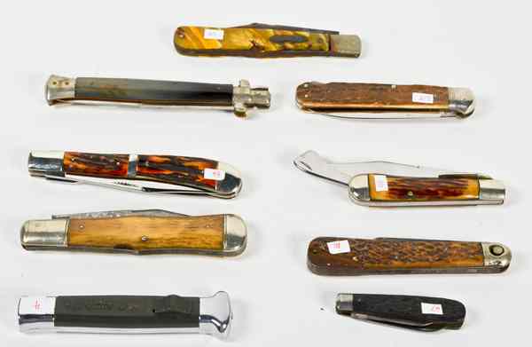 Appraisal: Pocket Knives Lot of Nine Lot includes various mfg such