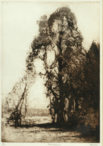 Appraisal: Sydney Long - Pastoral etching signed 'Sydney Long' lower right