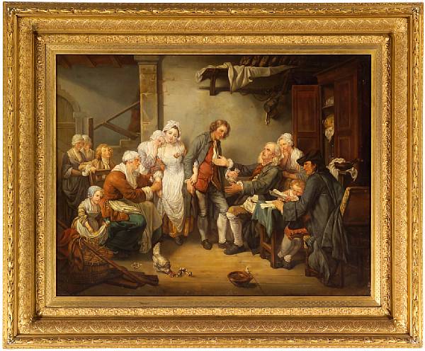 Appraisal: Caroline Delaguette French active - After Jean Baptiste Greuze The