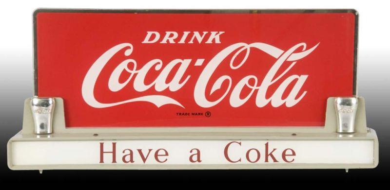 Appraisal: Coca-Cola Price Brothers Countertop Sign Description Circa s to s