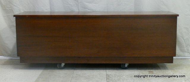 Appraisal: Mid Century Modern Teak Wood Blanket Chest - dark stain