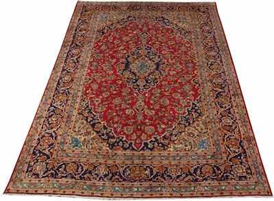 Appraisal: A Persian Kashan Room Size Carpet Apprx '- x '-