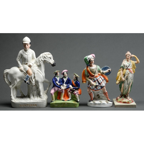 Appraisal: A Staffordshire earthenware figure of Diana c with overglaze enamel