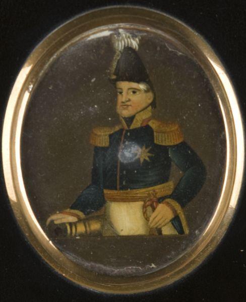 Appraisal: Portrait Miniature of the Duke of Wellington oil on panel