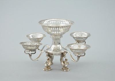 Appraisal: Miniature George III Sterling Silver Epergne by William Eley ca