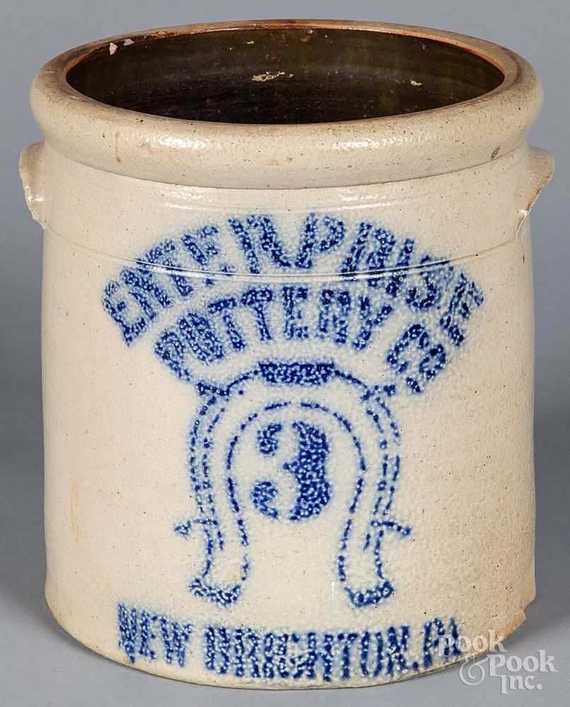 Appraisal: Pennsylvania stoneware crock th c Pennsylvania stoneware crock th c