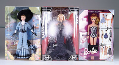 Appraisal: LOT OF BARBIES IN ORIGINAL BOXES Lot includes Christian Dior