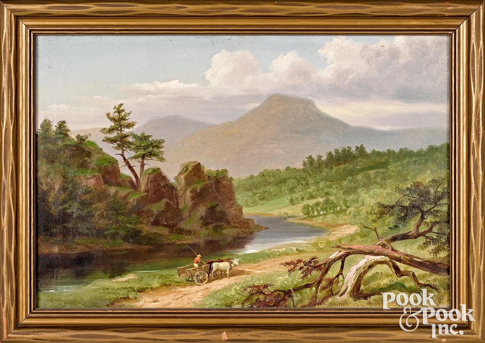 Appraisal: Russell Smith oil on canvas Vermont landscape Russell Smith American