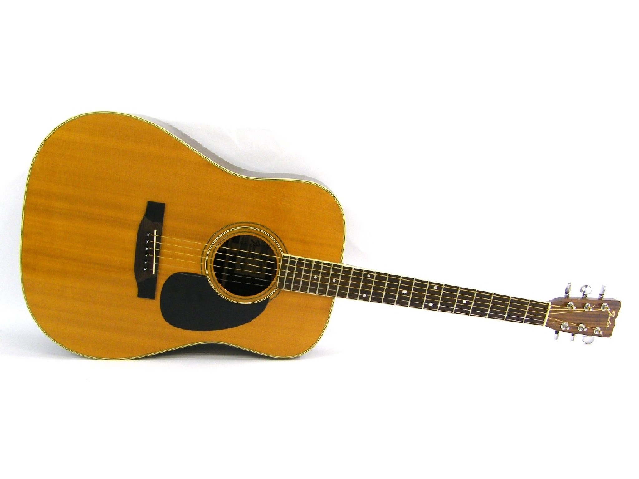 Appraisal: Fender F- acoustic guitar circa mid ser no F natural