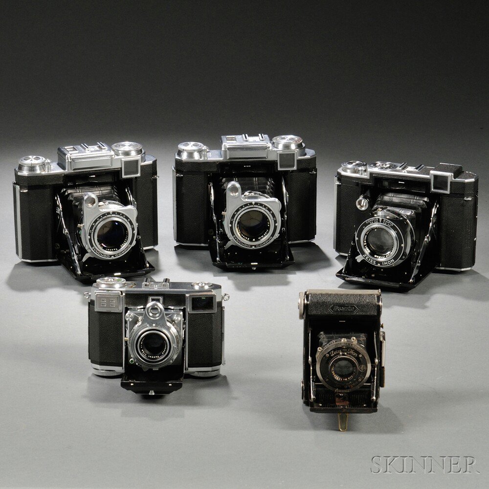 Appraisal: Five Zeiss Ikon Cameras including a Super Ikonta two Super