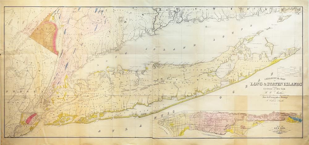 Appraisal: Landmark map of Long Island and the earliest Long Island