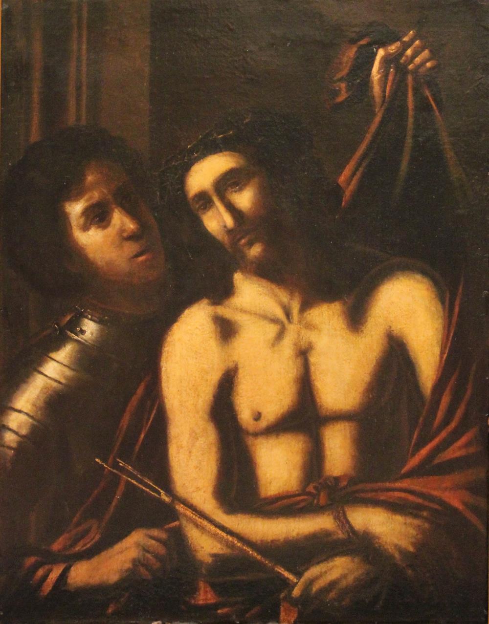 Appraisal: ITALIAN SCHOOL TH CENTURY ECCE HOMO Oil on canvas x