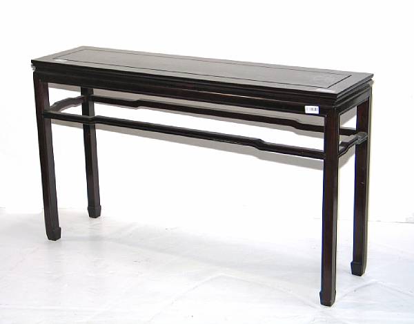 Appraisal: A Hong Kong rosewood side table x x in x