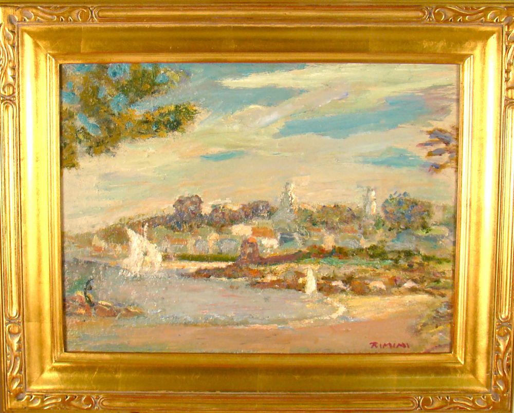 Appraisal: JOE RIMINIAmerican - Gloucester Harbor Signed lower right Rimini Oil