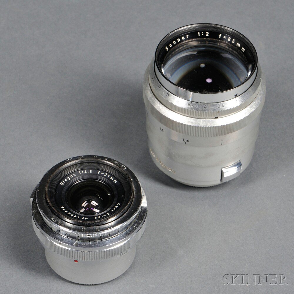 Appraisal: Zeiss Biogon and Sonnar Lenses both in Contax mounts the