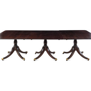 Appraisal: A George III Style Mahogany Dining Table Early th Century