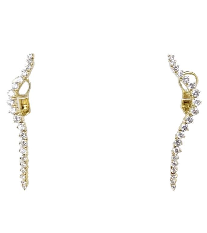 Appraisal: Jose Hess ct Diamond Earrings Jose Hess ct Diamond Earrings