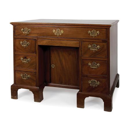 Appraisal: George III Mahogany Kneehole Desk Estimate -