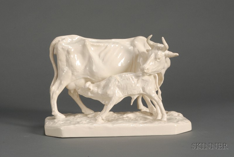 Appraisal: Wedgwood Queen's Ware Cow Group England c cream colored body