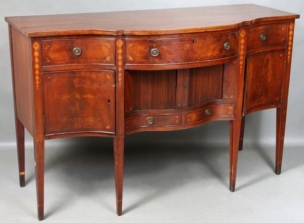 Appraisal: th Century English Hepplewhite two over two drawer chest stringing