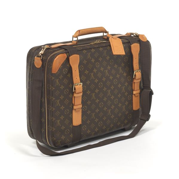 Appraisal: LOUIS VUITTON SATELLITE SUITCASE x x Soft shell suitcase monogram