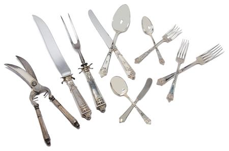 Appraisal: Assembled Gorham Sterling Silver Flatware Service Estimate -